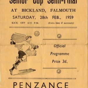 Senior Cup Semi-Final v Truro City, 28th Feb., 1959