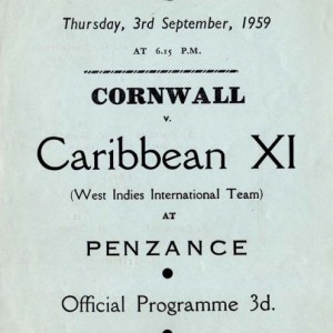 Visit of a Caribbean XI to Penlee Park