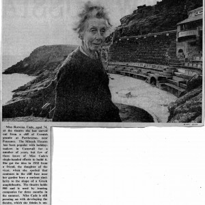 Miss Cade at The Minack Theatre - The Observer 5th February 1967