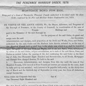Penzance Floating Dock and Harbour Improvements 1879 Pg 5