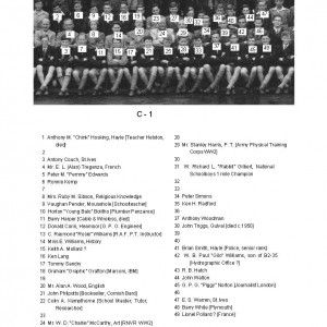 1947 Penzance Boys' Grammar School Photograph - 5 - Identifications