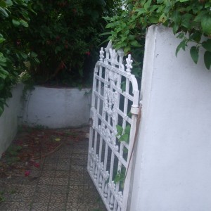White gate