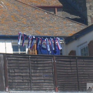 Hung out to dry.