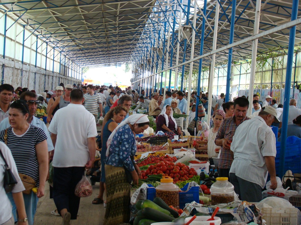 The local Tuesday/Friday fruit and veg market